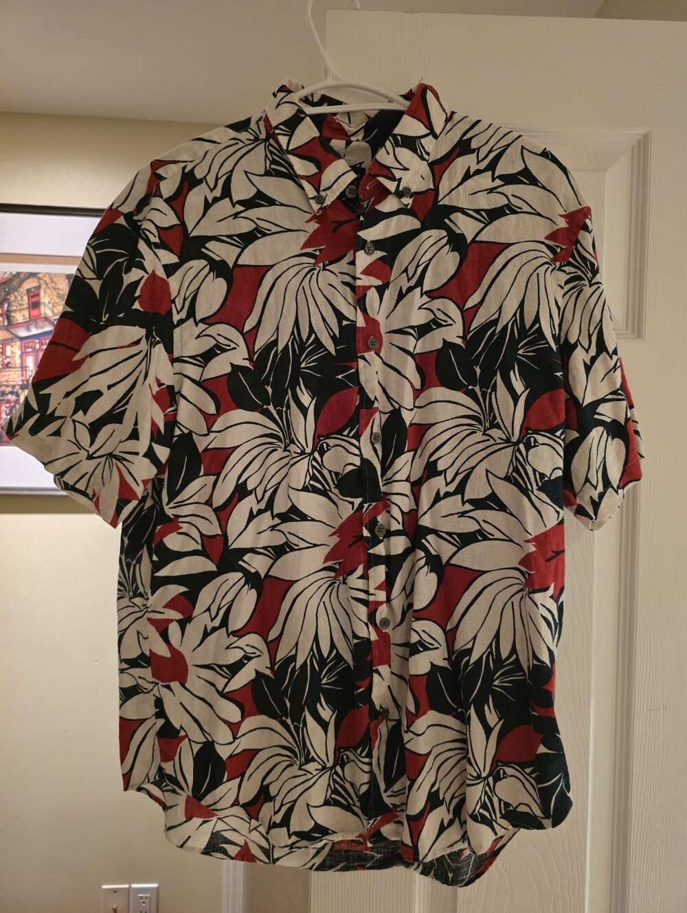 Club Monaco - Men Large Floral Button Down